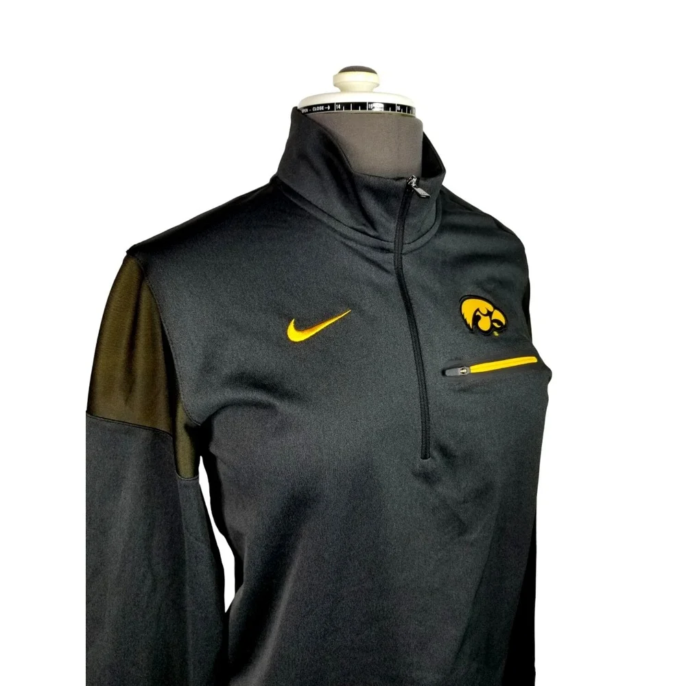 Nike Dri-Fit 1/4 Zip Pullover  Women's Jacket Size S Pit To Pit 20 In Black